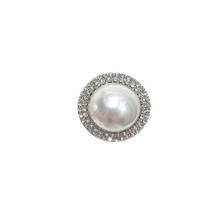 Fashion Freshwater Big Pearl Brooches Female Sparkly Silver Color Pin Brooch For Women Wedding Party Dress Badge Fine Jewelry 2024 - buy cheap