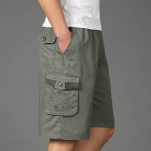 Mens Plus Size 5XL Casual Cargo Shorts Summer Cotton Shorts Multi-pocket Loose Breathable Quick Dry Sportswear Jogger Beach Pant 2024 - купить недорого