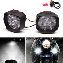 Faros delanteros para motocicleta, lámparas auxiliares de 1000LM con interruptor para Honda VF750, VFR750, VFR800, VTR1000F, vfr 750, 800, 2 uds. 2024 - compra barato