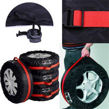 Cubierta de protección de neumáticos de coche, cubierta de neumático de repuesto, cubierta de polvo de neumático de nieve, bolsa de almacenamiento Universal, 1 ud. 2024 - compra barato