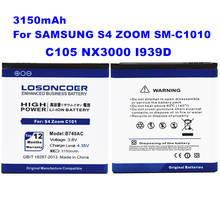 LOSONCOER  3150mAh B740AC Good Quality Battery for Samsung GALAXY S4 Zoom C1010 C101 Battery 2024 - buy cheap