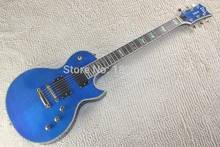 Высококачественная Роскошная синяя электрическая гитара с цепью усилителя батареи 9 В 14510 2024 - купить недорого