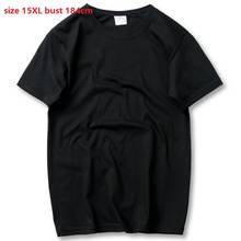 Camisetas tamanho grande 15xl, busto 150cm, 200kg, camisetas femininas casuais, gola redonda, manga curta, cor sólida 2024 - compre barato