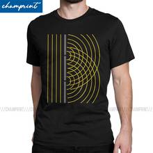 Camisetas de doble abertura para hombres, camisas divertidas con ondas ligeras, experimentos de Ciencia de partículas, mecánica cuántica, física, Geek, Nerd, regalo 2024 - compra barato