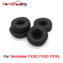 Homefeeling-almohadillas para los oídos Sennheiser PX80, PX90, PX95, redondas, universales, piezas de recambio de cuero 2024 - compra barato