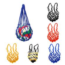 Heavy Duty Nylon Ball Carry Net Bag Single Mesh Ball Carrier Holder for Volleyball Basketball Football 2024 - buy cheap