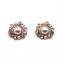 Stud Earrings Imitated Pearls Glass Personality Wedding Party Brincos For Female Jewelry 2024 - buy cheap
