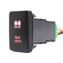 Barra de luces traseras de 12V, interruptor de botón, luces Led rojas con cable conector para Toyota Hilux Prado Highlander Landcruiser RAV4 etc. 2024 - compra barato