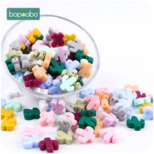 Bopoobo 50PC Silicone Cactus For baby BPA Free  Rattle Toys Silicone Teething Rodent Baby Teether Gifts Tiny Rod Baby Products 2024 - buy cheap