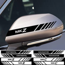 Espejo retrovisor para coche, pegatina deportiva reflectante con emblema, accesorios de decoración para vehículo, navegador Continental MKZ MKC MKT, 2 uds. 2024 - compra barato
