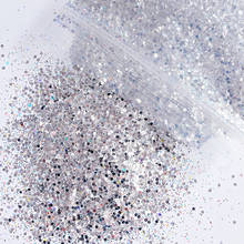 Pó holográfico prateado de diamante e glitter, 500g, 0.2-2mm, laser prateado, pó de unha, sereia fino, pigmento brilhante h & * & 2024 - compre barato