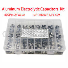 1uF~1000uF 6.3V-50V 400Pcs 24Value SMD Aluminum Electrolytic Capacitors  Assortment  Kit + Box 2024 - buy cheap