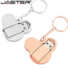 JASTER USB Flash Drive USB2.0 fashion mickey pen drive 4GB 8GB 16GB 32GB memory u disk mini gift metal pendrive lovely hot sale 2024 - buy cheap