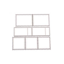 2022 New Arrival Rectangle Background Photo Frame Metal Cutting Dies DIY Scrapbooking Card Stencil Paper DIY Cards 2024 - buy cheap