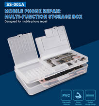 Multifunctional Mobile Phone Repair Tool Box Storage Box for iPhone Motherboard LCD Screen Screws Chips Storage Box 2024 - buy cheap