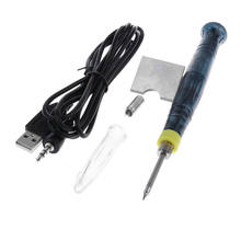 Mini soldador eléctrico portátil USB, 5V, 8W, con kit de indicador LED 2024 - compra barato