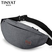 TINYAT-riñonera informal funcional para hombre y mujer, bolso de lona para cinturón de dinero y teléfono, riñonera de plátano 2024 - compra barato