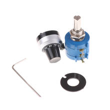 3590S-2-102L 3590S 1K ohm Precision Multiturn Potentiometer 10 Ring Adjustable Resistor + Turns Counting Dial Rotary Knob 2024 - buy cheap