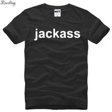 JACKASS Letter Printed T Shirts Men Summer Short Sleeve O-Neck Cotton Men's T-Shirt Funny Creative TV Show Jackass Mens Top Tee 2024 - buy cheap