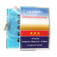 10Pcs Blades Vinyl Cutter Plotter Knife 30 Deg 45 Deg 60 Degree for Graphtec CB15 CB15U Silhouette Cameo 2024 - buy cheap