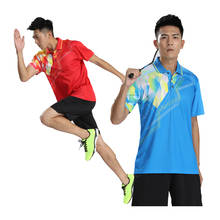 Camiseta masculina de ginástica com estampa 3d para badminton, camisa para corrida, treinamento, tênis de mesa, camisa 2021 2024 - compre barato