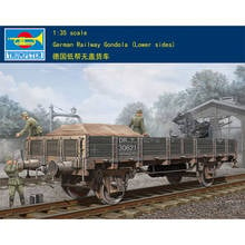 Trumpeter 1/35 01518 German Railway Gondola Lower Side Flatcar Static Model Kit TH05316-SMT6 2024 - buy cheap