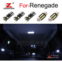 13pc Car LED plate lamp + LED Interior Dome Map Light mirror bulb Kit For Jeep Renegade (2015 2016 2017 2018) 2024 - buy cheap