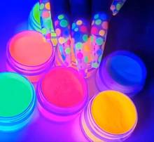 12Jars/lot 10ml 3 IN 1 Polymer Powder Acrylic Powder Dipping Nail Powder GLOW in the DARK! Acrylic Powder, Dip Powder 2024 - buy cheap