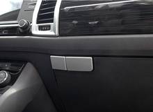 Ajuste de caja de guantes para coche Skoda, cubierta de cuenco para MANGO de copiloto, accesorios de estilo de coche, 2 piezas, ABS mate, 2017, 2018 2024 - compra barato