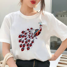 T shirt Women pretty Phoenix print Harajuku Tshirt Thin section Short Sleeve 2019 new hipster T-shirt White Tops Female Clothing 2024 - buy cheap