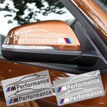 2 шт. Автомобильная наклейка на зеркало заднего вида M производительности Стикеры для bmw M Стикеры X1 X3 X4 X5 X6 X7 e46 e90 f20 e60 f10 автомобильные аксессуары 2024 - купить недорого