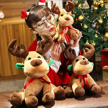 1Pcs Cute Snowman Elk Doll Christmas Deer Plush Toy Festival Decoration Ragdoll Christmas Gift Party Christmas Gift for Kid Girl 2024 - buy cheap