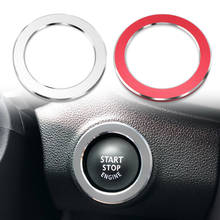 Car Styling Accessories Aluminum Sticker Car Start Engine Button Red Key Rings Fit For Renault Koleos Kadjar Megane 2019 2024 - buy cheap