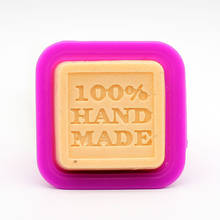 Molde de silicona con forma cuadrada 3D hecho a mano, herramientas de decoración de pasteles, Fondant, para hacer jabón, 1 unidad 2024 - compra barato