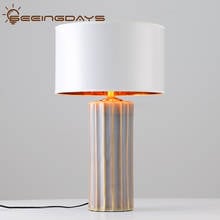 38x65cm Chinese Modern Ceramic Table Lamp For Living Room Creative Designer Hotel Bedroom Bedside Lamp Home Decoration EU Plug 2024 - buy cheap