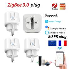 NEW Tuya Smart ZigBee Plug EU FR Plug 3500W Timing Electric Socket Signal Router Work With Alexa Google Smartthings Smart Life 2024 - buy cheap