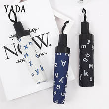 Yada guarda-chuva para mulheres, letras em inglês, guarda-chuva dobrável, anti-uv, personalizado, à prova de vento, ys798 2024 - compre barato