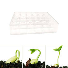 Square Transparent Cultivation Pot Small Transparent Agricultural Seedling Tray Nursery Pots Seedling Trays Greenhouse Trays New 2024 - buy cheap