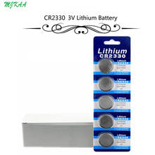 100Pcs=20Card CR2330 Button Batteries BR2330 ECR2330 Cell Coin Lithium Battery 3V CR 2330 For Watch Electronic Toy Remote 2024 - buy cheap