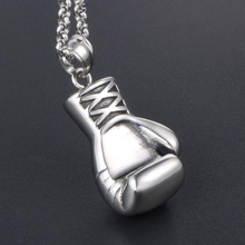 Creative Fashion Stainless Steel Domineering Boxing Gloves Pendant Necklace Men's Personality Rock Punk Jewelry 2024 - buy cheap