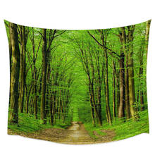 Green Forest Path Wall Tapestry Home Wall Decor Tapestry Bedroom Tapestry Wall Hanging Picnic Mat Yoga Mat 2024 - buy cheap