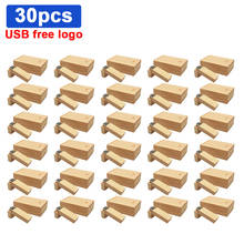 30pcs/lot Custom Logo Wooden USB Flash Pen Drive 4GB 8GB 16GB U Disk 32GB 64GB Cle Usb for Photography Gifts (free Custom Logo) 2024 - buy cheap