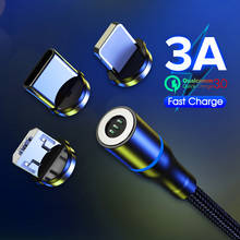 Магнитный кабель LOERSS Micro USB Type C Магнитный зарядный кабель магнитное зарядное устройство для iPhone Samsung Huawei Xiaomi Quick Charge 2024 - купить недорого