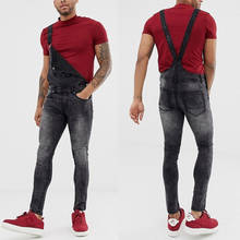 Rompers Suit Men Jeans Jumpsuit 2022 New Fashion Cotton Casual Male Denim Slim Skinny Pants Overalls Playsuits Plus Size 2024 - buy cheap
