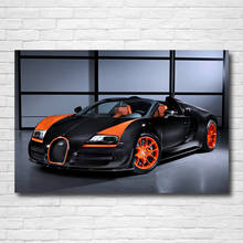 Supercoche Bugatti Veyron Grand Sport Roadster Speed W R C Race Car, Póster Artístico de pared, lienzo impreso, pinturas para decoración de la habitación del hogar 2024 - compra barato