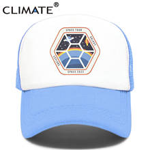 CLIMATE Space Tour Spaceship Cap  Hat Universe Tour Mesh Trucker Cap Rocket Galaxy Cool Summer Cap Hat for Men Women Kid Family 2024 - buy cheap