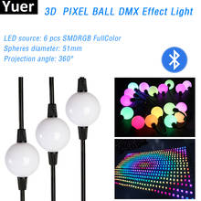 51mm LED 3D Pixel bola etapa efecto luz DMX 512 ARTNET controlador DJ discoteca fiesta Bar decoración Festival de noche lámpara Par Luz 2024 - compra barato