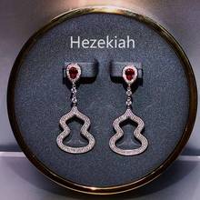 Hezekiah-pendientes de calabaza para mujer, aretes de lujo de gama alta para novia, pendientes de fiesta para mujer, calidad francesa 2024 - compra barato