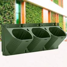 Outdoor Wall Mounted Three-dimensional Greening Plant Flower Pot Fence Wall Vertical Flower Container Box Garden Supplies 2024 - buy cheap
