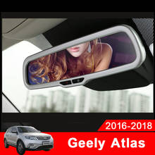 Adesivo cromado para decoração de veículo, tampa de decoração para espelho retrovisor interno para gepes atlas meninos emgrand design 2017 2018 2019 2024 - compre barato